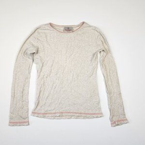 Hanna Andersson Pointelle Knit Long Sleeve Tee sz 140 cm US 10 Play Condition